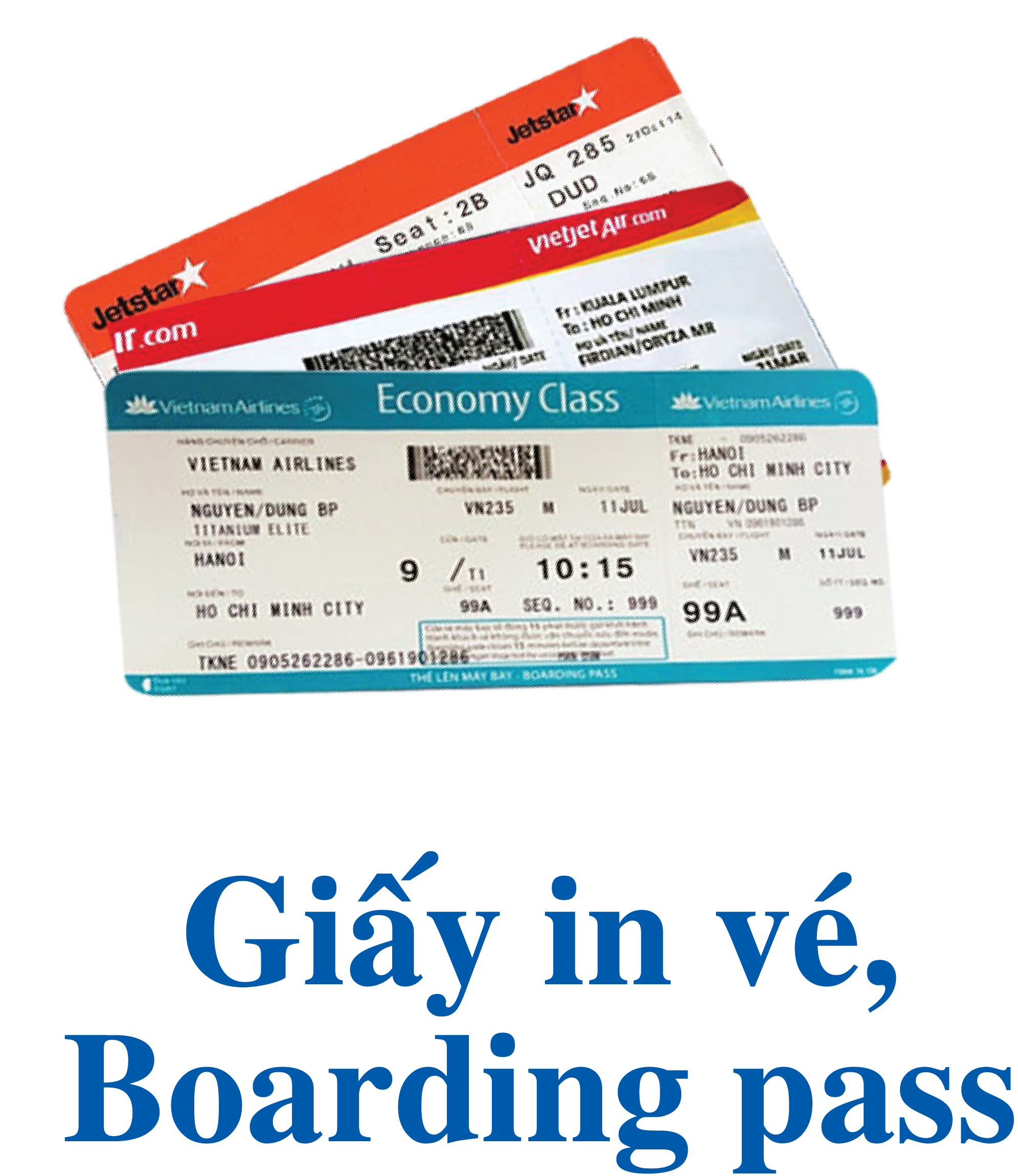 Giấy in vé boarding pass